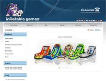 Tablet Screenshot of inflatablegamesinc.com